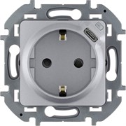 Legrand Inspiria алюминий розетка 2К+З немецкий стандарт 16А 250В со встроенным зарядным устройством USB C 1.5А 5В 673772 Legrand Inspiria алюминий розетка 2К+З немецкий стандарт 16А 250В со встроенным зарядным устройством USB C 1.5А 5В 673772