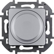 Legrand Inspiria алюминий светорегулятор поворотный без нейтрали 300Вт 673792 Legrand Inspiria алюминий светорегулятор поворотный без нейтрали 300Вт 673792