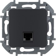 Legrand информационная розетка RJ 45 - категория 6 - UTP - Inspiria - антрацит 673833 Legrand информационная розетка RJ 45 - категория 6 - UTP - Inspiria - антрацит 673833
