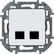 Legrand Inspiria белый двойная розетка RJ 45 - категория 6 - UTP 673840 Legrand Inspiria белый двойная розетка RJ 45 - категория 6 - UTP 673840