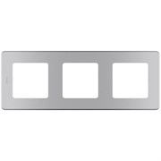 Legrand Inspiria алюминий рамка - 3 поста 673952 Legrand Inspiria алюминий рамка - 3 поста 673952