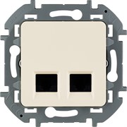 Legrand Inspiria слоновая кость двойная розетка RJ 45 - категория 6 - UTP 673841 Legrand Inspiria слоновая кость двойная розетка RJ 45 - категория 6 - UTP 673841