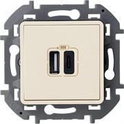 Зарядное устройство с двумя USB разьемами A C 240В/5В 3000мА INSPIRIA слоновая кость 673761 pe826504 Зарядное устройство с двумя USB разьемами A C 240В/5В 3000мА INSPIRIA слоновая кость 673761 pe826504