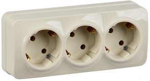 IEK GLORY РС23-3-ХК Розет. 3-ая с з/к о/у 16А GLORY кремовый ERH31-K33-16 IEK GLORY РС23-3-ХК Розет. 3-ая с з/к о/у 16А GLORY кремовый ERH31-K33-16