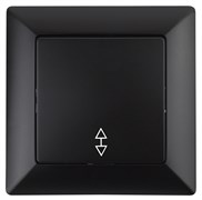 Intro Переключатель Solo 4-103-05 одноклавишный 10А-250В, IP20, СУ, антрацит Б0053581 Intro Переключатель Solo 4-103-05 одноклавишный 10А-250В, IP20, СУ, антрацит Б0053581