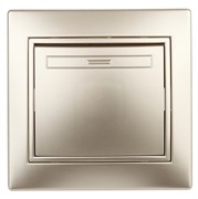 Intro Переключатель Plano 1-108-04 промежуточный, 10А-250В, IP20, СУ, шампань Б0053822 Intro Переключатель Plano 1-108-04 промежуточный, 10А-250В, IP20, СУ, шампань Б0053822