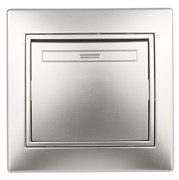 Intro Переключатель Plano 1-108-03 промежуточный, 10А-250В, IP20, СУ, алюминий Б0053820 Intro Переключатель Plano 1-108-03 промежуточный, 10А-250В, IP20, СУ, алюминий Б0053820