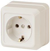 Intro Розетка Quadro 2-202-02 с заземлением 2P+E Schuko, 16А-250В, IP20, ОУ, слоновая кость Б0053785 Intro Розетка Quadro 2-202-02 с заземлением 2P+E Schuko, 16А-250В, IP20, ОУ, слоновая кость Б0053785
