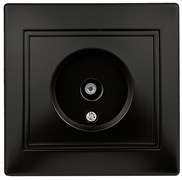 Intro 1-301-05 Розетка TV одиночная, IP20, СУ, Plano, антрацит (10/200/2400) Б0044573 Intro 1-301-05 Розетка TV одиночная, IP20, СУ, Plano, антрацит (10/200/2400) Б0044573