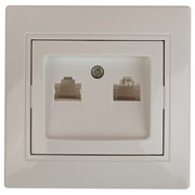 Intro 1-304-02 Розетка информационная 2xRJ45, СУ, Plano, сл.кость Б0043242 Intro 1-304-02 Розетка информационная 2xRJ45, СУ, Plano, сл.кость Б0043242