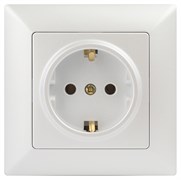 Intro Розетка Solo 4-202-06 с заземлением 2P+E Schuko, 16А-250В, IP20, СУ, перламутр Б0053654 Intro Розетка Solo 4-202-06 с заземлением 2P+E Schuko, 16А-250В, IP20, СУ, перламутр Б0053654