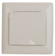 Intro Розетка Solo 4-203-02 с заземлением 2P+E Schuko с крышкой, 16А-250В, IP20, СУ, слоновая кость Б0053658 Intro Розетка Solo 4-203-02 с заземлением 2P+E Schuko с крышкой, 16А-250В, IP20, СУ, слоновая кость Б0053658