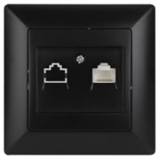 Intro 4-303-05 Розетка информационная RJ45, СУ, Solo, антрацит (10/200/2400) Б0043386 Intro 4-303-05 Розетка информационная RJ45, СУ, Solo, антрацит (10/200/2400) Б0043386