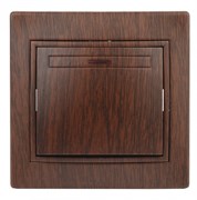 Intro 1-102-10 Выключатель с подсветкой, 10А-250В, IP20, СУ, Plano, венге (10/200/2400) Б0030036 Intro 1-102-10 Выключатель с подсветкой, 10А-250В, IP20, СУ, Plano, венге (10/200/2400) Б0030036