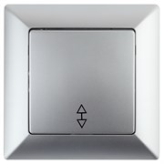 Intro Переключатель Solo 4-103-03 одноклавишный 10А-250В, IP20, СУ, алюминий Б0053579 Intro Переключатель Solo 4-103-03 одноклавишный 10А-250В, IP20, СУ, алюминий Б0053579