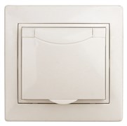 Intro 1-203-02 Розетка 2P+E Schuko с крышкой, 16А-250В, IP20, СУ, Plano, сл.кость (10/100/1500) Б0053890 Intro 1-203-02 Розетка 2P+E Schuko с крышкой, 16А-250В, IP20, СУ, Plano, сл.кость (10/100/1500) Б0053890