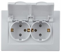 Intro 1-210-01 Розетка 2х2P+E Schuko с крышкой штор., 16А-250В, IP20, СУ, IP44, Plano, белый (10/100/1500) Б0048034 Intro 1-210-01 Розетка 2х2P+E Schuko с крышкой штор., 16А-250В, IP20, СУ, IP44, Plano, белый (10/100/1500) Б0048034