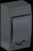 IEK KREPTA 3 Корпус пластиковый ЩРН-П-4 IP41 черный откр.монтаж MKP12-N-04-41-K02 IEK KREPTA 3 Корпус пластиковый ЩРН-П-4 IP41 черный откр.монтаж MKP12-N-04-41-K02