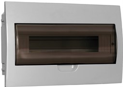 IEK GENERICA Корпус пластиковый ЩРВ-П-18 черн. прозр. дверь IP41 MKP12-V-18-41-G IEK GENERICA Корпус пластиковый ЩРВ-П-18 черн. прозр. дверь IP41 MKP12-V-18-41-G
