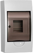 IEK GENERICA Корпус пластиковый ЩРН-П-4 черн. прозр. дверь IP41 MKP12-N-04-41-G IEK GENERICA Корпус пластиковый ЩРН-П-4 черн. прозр. дверь IP41 MKP12-N-04-41-G