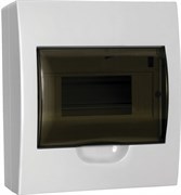 IEK GENERICA Корпус пластиковый ЩРН-П-8 черн. прозр. дверь IP41 MKP12-N-08-41-G IEK GENERICA Корпус пластиковый ЩРН-П-8 черн. прозр. дверь IP41 MKP12-N-08-41-G