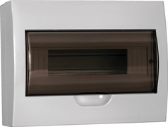 IEK GENERICA Корпус пластиковый ЩРН-П-12 черн. прозр. дверь IP41 MKP12-N-12-41-G IEK GENERICA Корпус пластиковый ЩРН-П-12 черн. прозр. дверь IP41 MKP12-N-12-41-G