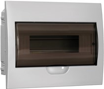 IEK GENERICA Корпус пластиковый ЩРВ-П-12 черн. прозр. дверь IP41 MKP12-V-12-41-G IEK GENERICA Корпус пластиковый ЩРВ-П-12 черн. прозр. дверь IP41 MKP12-V-12-41-G