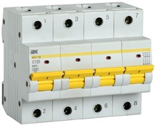 IEK KARAT Авт. выкл. ВА47-150 4Р 125А 15кА х-ка C MVA50-4-125-C IEK KARAT Авт. выкл. ВА47-150 4Р 125А 15кА х-ка C MVA50-4-125-C