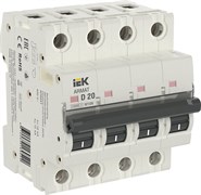 IEK ARMAT Автоматический выключатель M10N 4P D 20А AR-M10N-4-D020 IEK ARMAT Автоматический выключатель M10N 4P D 20А AR-M10N-4-D020