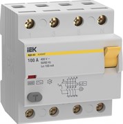IEK KARAT УЗО KARAT ВД3-63 4P 100А 100мА 6кА тип AC MDV20-4-100-100 IEK KARAT УЗО KARAT ВД3-63 4P 100А 100мА 6кА тип AC MDV20-4-100-100