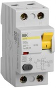 IEK KARAT Выключатель дифференциальный УЗО ВД1-63 2Р 50А 30мА тип А MDV11-2-050-030 IEK KARAT Выключатель дифференциальный УЗО ВД1-63 2Р 50А 30мА тип А MDV11-2-050-030