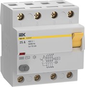 IEK KARAT УЗО KARAT ВД3-63 4P 25А 10мА 6кА тип AC MDV20-4-025-010 IEK KARAT УЗО KARAT ВД3-63 4P 25А 10мА 6кА тип AC MDV20-4-025-010