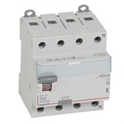 Legrand DX3 УЗО 4P 25А AC 100мА N справа 411712 Legrand DX3 УЗО 4P 25А AC 100мА N справа 411712