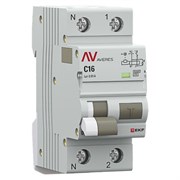 Автоматический выключатель дифференциального тока DVA-6 1P+N 16А (C) 10мА (A) 6кА EKF AVERES rcbo6-1pn-16C-10-a-av Автоматический выключатель дифференциального тока DVA-6 1P+N 16А (C) 10мА (A) 6кА EKF AVERES rcbo6-1pn-16C-10-a-av