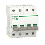 Schneider Electric RESI9 Выключатель нагрузки (мод. рубильник) 63А 4P R9PS463 Schneider Electric RESI9 Выключатель нагрузки (мод. рубильник) 63А 4P R9PS463