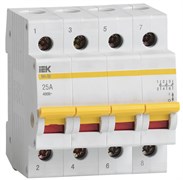 IEK KARAT Выключатель нагрузки (мини-рубильник) ВН-32 4Р 25А MNV10-4-025 IEK KARAT Выключатель нагрузки (мини-рубильник) ВН-32 4Р 25А MNV10-4-025