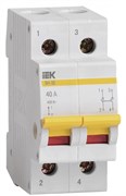 IEK KARAT Выключатель нагрузки (мини-рубильник) ВН-32 2Р 40А MNV10-2-040 IEK KARAT Выключатель нагрузки (мини-рубильник) ВН-32 2Р 40А MNV10-2-040