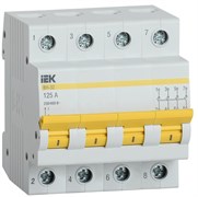 IEK KARAT Выключатель нагрузки (мини-рубильник) ВН-32 4Р 125А MNV10-4-125 IEK KARAT Выключатель нагрузки (мини-рубильник) ВН-32 4Р 125А MNV10-4-125