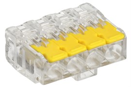 IEK Строительно-монтажная клемма СМК 228-414 (4шт/упак) UKZ60-414-004 IEK Строительно-монтажная клемма СМК 228-414 (4шт/упак) UKZ60-414-004