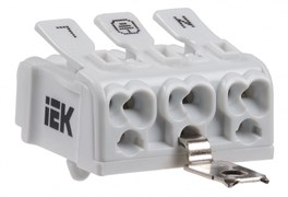 IEK Клемма пружинная соединительная КСПнз3-L+N+PE UKZ-B06-3P-F1-E1-10 IEK Клемма пружинная соединительная КСПнз3-L+N+PE UKZ-B06-3P-F1-E1-10