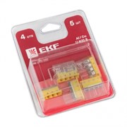 EKF PROxima Строительно-монтажная клемма СМК 2273-244 (с пастой) 4 отверстия 0,5-2.5 мм2 блистер (5шт.) plc-smk-2273-244b