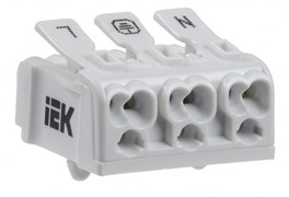 IEK Клемма пружинная соединительная КСПн3-L+N+PE UKZ-B06-3P-F1-E0-10 IEK Клемма пружинная соединительная КСПн3-L+N+PE UKZ-B06-3P-F1-E0-10
