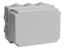 IEK Коробка КМ41245 распаячная для о/п 190х140х120 мм IP44 (RAL7035, 10 гермовводов) UKO10-190-140-120-K41-44 IEK Коробка КМ41245 распаячная для о/п 190х140х120 мм IP44 (RAL7035, 10 гермовводов) UKO10-190-140-120-K41-44