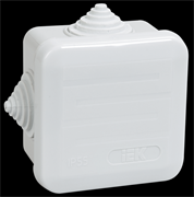IEK Коробка КМ41236 распаячная для о/п 70х70х44 мм IP44 (RAL7035, 4 гермоввода, защелкивающаяся крышка) UKOZ11-070-070-040-K41-44 IEK Коробка КМ41236 распаячная для о/п 70х70х44 мм IP44 (RAL7035, 4 гермоввода, защелкивающаяся крышка) UKOZ11-070-070-040-K41-44