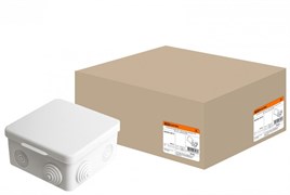 TDM Распаячная коробка ОП 100х100х55мм, крышка, IP54, 8вх. инд. штрихкод SQ1401-0513 TDM Распаячная коробка ОП 100х100х55мм, крышка, IP54, 8вх. инд. штрихкод SQ1401-0513