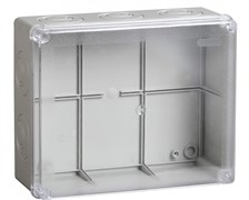 IEK Коробка КМ41275 распаячная для о/п 240х195х90 мм IP44 (RAL7035, прозр. кр., кабельные вводы 5 шт) UKO10-240-195-090-K51-44 IEK Коробка КМ41275 распаячная для о/п 240х195х90 мм IP44 (RAL7035, прозр. кр., кабельные вводы 5 шт) UKO10-240-195-090-K51-44