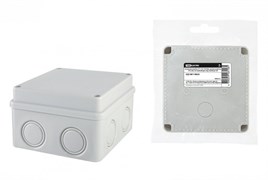 TDM Распаячная коробка ОП 110х110х70мм, крышка на винтах, IP55, 8вх., без гермовводов, инд. штрихкод SQ1401-0824 TDM Распаячная коробка ОП 110х110х70мм, крышка на винтах, IP55, 8вх., без гермовводов, инд. штрихкод SQ1401-0824