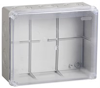 IEK Коробка КМ41276 распаячная для о/п 240х195х90 мм IP55 (RAL7035, прозр. кр., кабельные вводы 5 шт) UKO10-240-195-090-K51-55 IEK Коробка КМ41276 распаячная для о/п 240х195х90 мм IP55 (RAL7035, прозр. кр., кабельные вводы 5 шт) UKO10-240-195-090-K51-55