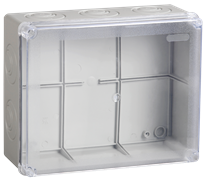 IEK Коробка КМ41330 распаячная для о/п 100х100х50 мм IP55 (RAL7035, гермовводы PG9 5 шт) UKO10-100-100-050-K51-55 IEK Коробка КМ41330 распаячная для о/п 100х100х50 мм IP55 (RAL7035, гермовводы PG9 5 шт) UKO10-100-100-050-K51-55