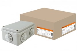 TDM Распаячная коробка ОП 120х80х50мм, крышка, IP55, 6 вх. SQ1401-0105 TDM Распаячная коробка ОП 120х80х50мм, крышка, IP55, 6 вх. SQ1401-0105